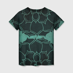 Женская футболка 3D Абстрактный цветочный узор.