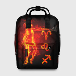 Женский рюкзак 3D Огненные знаки зодиака : овен, лев, стрелец