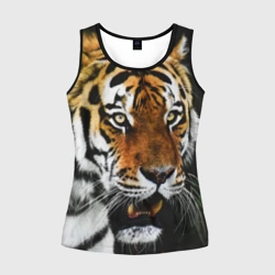 Женская майка 3D Боевой тигр