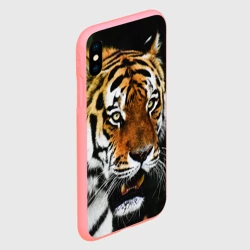 Чехол для iPhone XS Max матовый Боевой тигр - фото 2
