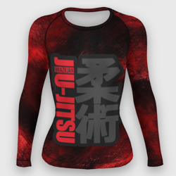 Женский рашгард 3D Jiu-Jitsu Bazilian Black-Red