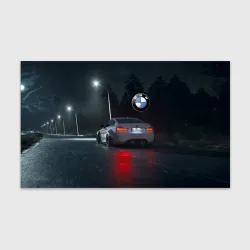 Бумага для упаковки 3D Крутая бэха на ночной трассе