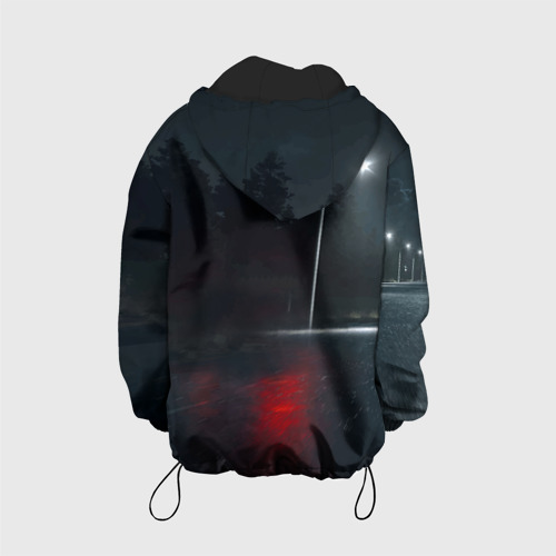 Детская куртка 3D Крутая бэха на ночной трассе, цвет черный - фото 2