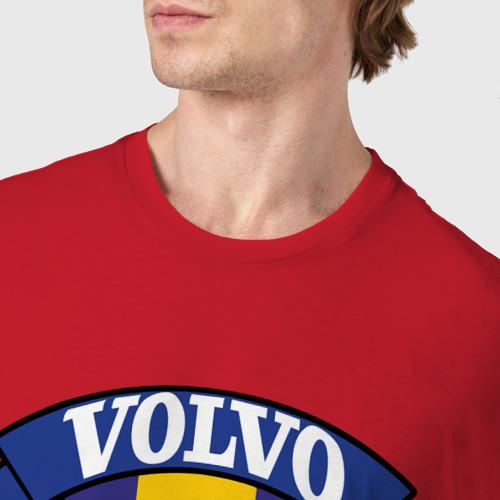 Мужская футболка хлопок с принтом Volvo for Life, фото #4