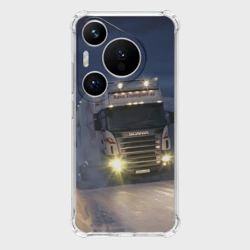 Чехол для Huawei Pura 70 Pro Для фуры Scania нет преград