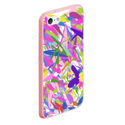 Чехол для iPhone 5/5S матовый Сочные краски лета и бабочки - фото 2