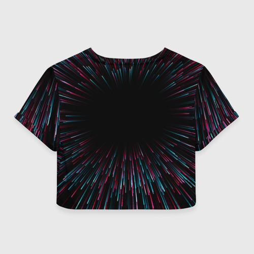Женская футболка Crop-top 3D Spirited Away infinity, цвет 3D печать - фото 2
