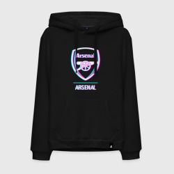 Мужская толстовка хлопок Arsenal FC в стиле glitch