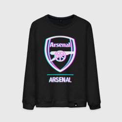 Мужской свитшот хлопок Arsenal FC в стиле glitch