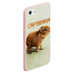 Чехол для iPhone 5/5S матовый Детёныш капибара - фото 2