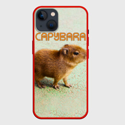Чехол для iPhone 14 Детёныш капибара