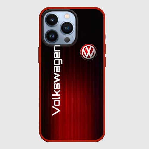 Чехол для iPhone 13 Pro Volkswagen art, цвет красный