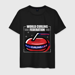 Мужская футболка хлопок Кёрлинг - спорт для стрессоустойчивых