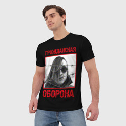 Мужская футболка 3D Гражданская Оборона - Егор Летов - фото 2