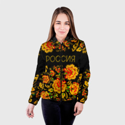 Женская куртка 3D Россия роспись хохлома - фото 2