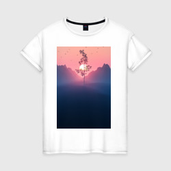 Женская футболка хлопок Sunset