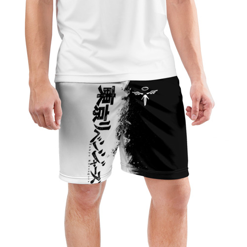 Мужские шорты спортивные с принтом Токийские мстители : Банда Вальгала, фото на моделе #1