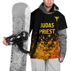 Накидка на куртку 3D Judas Priest - gold gradient: символ сверху