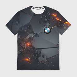 Мужская футболка 3D BMW explosion