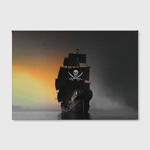 Холст прямоугольный Пиратский фрегат, цвет 3D печать - фото 2
