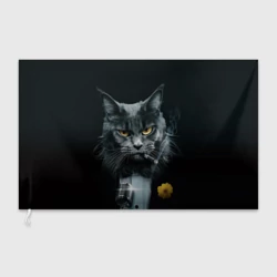 Флаг 3D Мейн-кун в смокинге и с сигарой