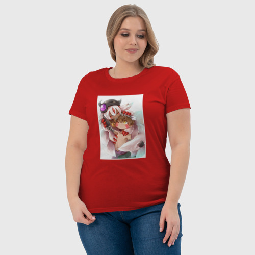 Женская футболка хлопок Красавчик Рэг, цвет красный - фото 6