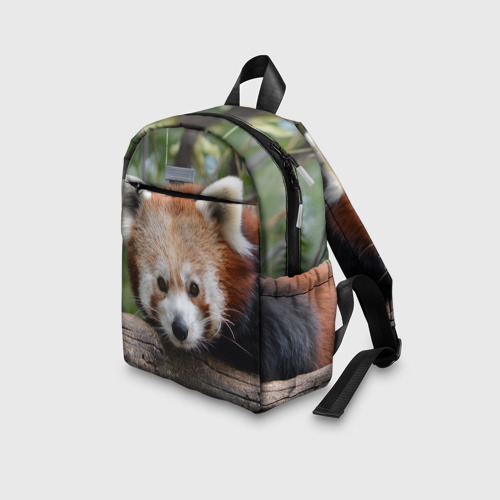 Детский рюкзак 3D с принтом Красная панда, вид сбоку #3