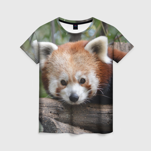 Женская футболка 3D Красная панда, цвет 3D печать