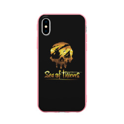 Чехол для iPhone X матовый Sea of thieves лого