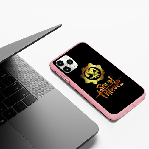 Чехол для iPhone 11 Pro Max матовый Sea of thieves шестеренка, цвет баблгам - фото 5