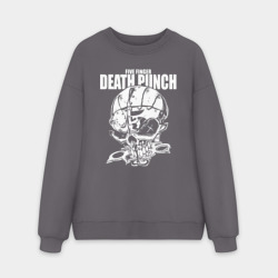 Мужской свитшот oversize без начеса хлопок FFDP skull