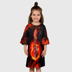 Детское платье 3D Огненная гитара - фото 2