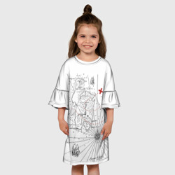 Детское платье 3D Карта острова сокровищ - фото 2