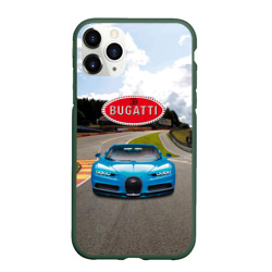 Чехол для iPhone 11 Pro матовый Bugatti - motorsport  гоночная трасса