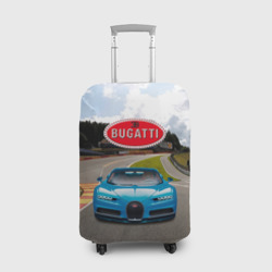 Чехол для чемодана 3D Bugatti - motorsport  гоночная трасса
