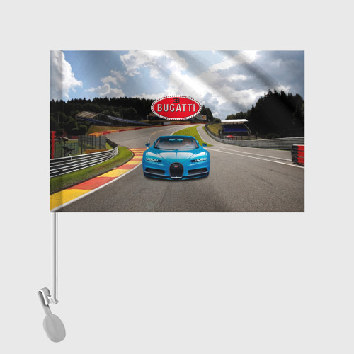 Флаг для автомобиля Bugatti - motorsport  гоночная трасса - фото 2
