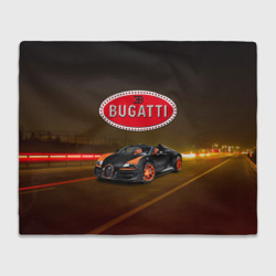 Плед 3D Bugatti на ночной дороге