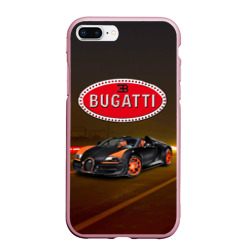 Чехол для iPhone 7Plus/8 Plus матовый Bugatti на ночной дороге