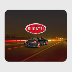 Прямоугольный коврик для мышки Bugatti на ночной дороге
