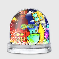 Игрушка Снежный шар Geometry Dash world