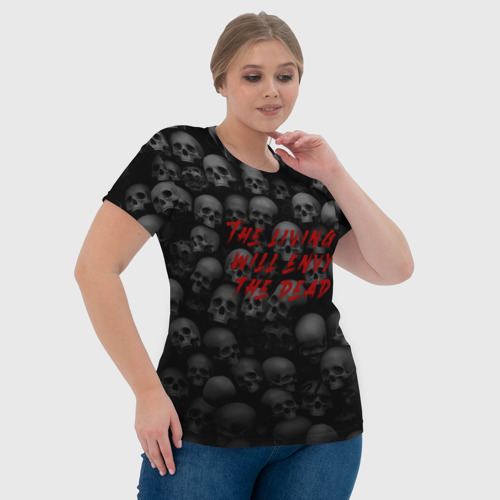 Женская футболка 3D с принтом The living will envy the dead, фото #4