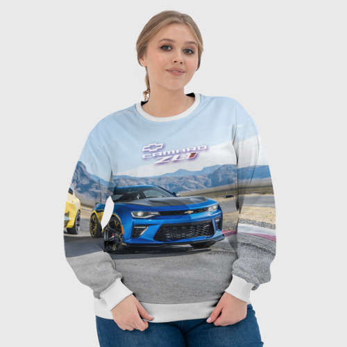 Женский свитшот 3D Chevrolet Camaro ZL 1 - Motorsport, цвет 3D печать - фото 6