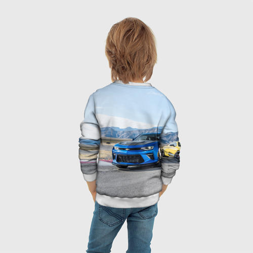 Детский свитшот 3D Chevrolet Camaro ZL 1 - Motorsport, цвет 3D печать - фото 6