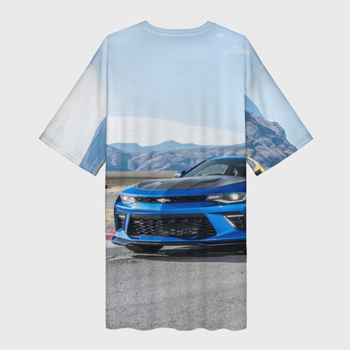 Платье-футболка 3D Chevrolet Camaro ZL 1 - Motorsport, цвет 3D печать - фото 2