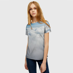 Женская футболка 3D Над облаками - фото 2