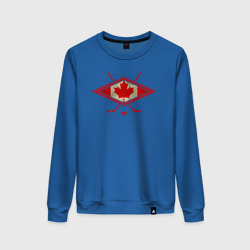 Женский свитшот хлопок Флаг Канады хоккей
