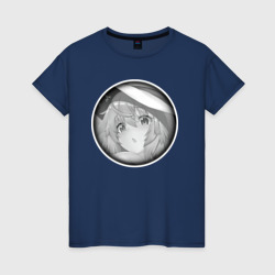 Ахегао девушка удивлена – Женская футболка хлопок с принтом купить со скидкой в -20%