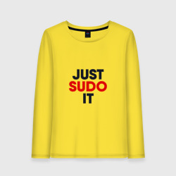 Женский лонгслив хлопок Just sudo