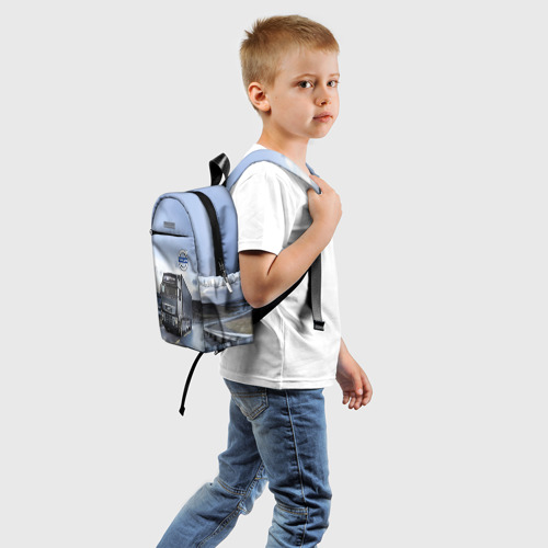 Детский рюкзак 3D Фура Вольво на трассе - фото 2
