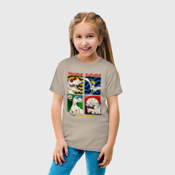 Детская футболка хлопок Поп арт динозавры в очках - комикс - фото 2